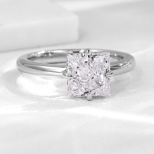 Anillos de Joyería Fina de Plata 925 con Diamante de Laboratorio VVS con Corte Princesa de Lujo, Diseño Original, Anillos de Compromiso para Mujer, Regalo de Aniversario - Product Image 3