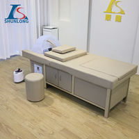 Meubles de salon OEM/ODM d'usine, lit de shampooing hydrothérapie électrique thaïlandais avec dossier inclinable, lit de spa capillaire