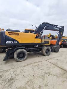 Excavadora de Ruedas HYUNDAI 210W-7 210W-9T en Excelentes Condiciones, 21 Toneladas, de Segunda Mano, Motor Coreano Original, Bomba Hidráulica, Caja de Cambios, Rodamientos - Product Image 6