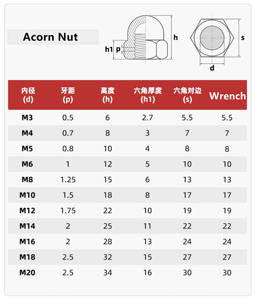 Prix de gros M6 M8 M10 M12 DIN1587 Acier inoxydable 304 Écrou à <span class=keywords><strong>tête</strong></span> <span class=keywords><strong>hexagonale</strong></span> en forme de dôme Écrou à <span class=keywords><strong>tête</strong></span> <span class=keywords><strong>hexagonale</strong></span> en forme de gland Couvercle <span class=keywords><strong>pour</strong></span> <span class=keywords><strong>vis</strong></span> et boulons - Product Image 4