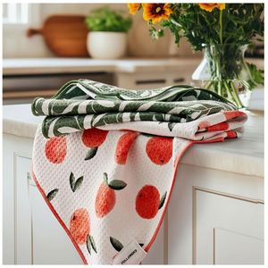Custom Microfiber White Kitchen Towel Waffle Sublimation Animal Printed Hand Towel - Product Image 1