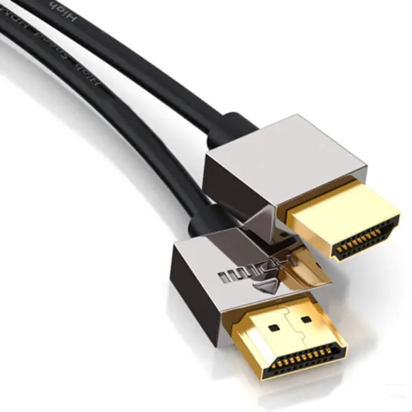 4K@60HZ Premium Zinc alloy mini flat 4K hdmi fiber cable 3D male to male