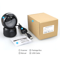 Escáner de Código de Barras 2D de Escritorio YJFIRST, Lector de Códigos QR con Cable USB, Escanea Códigos de Precios para Supermercados, Tiendas y Puntos de Venta