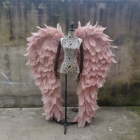 Ailes d'ange de fée taille adulte faites à la main ailes d'ange de danse faites à partir de plumes d'autruche ailes d'ange accessoires Photo décoration
