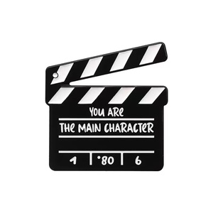 Set Film papan penjepit Enamel dengan lancar berbicara bros kutipan film untuk tas pakaian Lapel-hadiah yang dipikir untuk teman-teman - Product Image 5