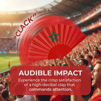 Éventails pliants personnalisés avec logo, 23 cm, pour matchs de football, événements sportifs, événements festifs, avec poignée en plastique