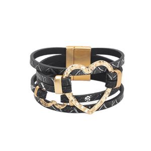 Skull <b>Leather</b> <b>Bracelet</b> Wholesale Bulk Discount Machined Steel Holiday Gift for Women Certified High Precision Polishing - Product Image 5