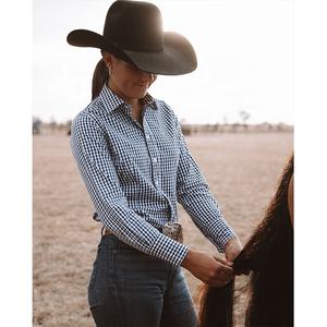 <span class=keywords><strong>Camicia</strong></span> da <span class=keywords><strong>donna</strong></span> in cotone scozzese/<span class=keywords><strong>lino</strong></span> slim fit ricama bottoni a maniche lunghe fino a 100% <span class=keywords><strong>camicia</strong></span> cowgirl arena occidentale di <span class=keywords><strong>lino</strong></span> nero a quadretti - Product Image 2