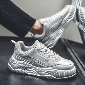 Zapatos de Hombre a la Moda, Zapatillas Deportivas con Cordones, Parte Superior de PU, Cómodas, Personalizadas, Casuales, para Caminar - Product Image 3