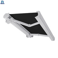 Personnalisation de l'auvent à cassette complet en aluminium pour l'extérieur de la maison et des auvents pour la vente