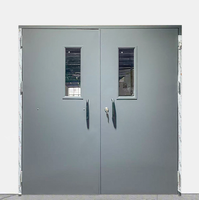 Puerta Corredera de Acero Personalizada de Fábrica, Aislada Contra Incendios, Puerta de Acero Ignífuga con Aislamiento Térmico para Almacenes y Cámaras Frigoríficas