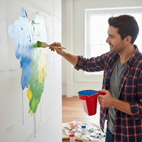 Godet de peinture portable en plastique personnalisable, outil de revêtement, mini-seau à peinture