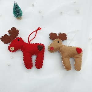 Đồ trang trí treo cây thông Noel bằng nỉ thủ công, thân thiện với môi trường, độc đáo, trang trí lễ hội, quả cầu Giáng sinh, búp bê trang trí nhà cửa - Product Image 5