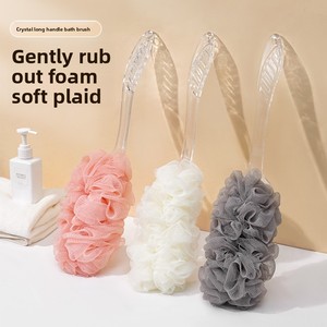 Brosse corporelle ovale magique avec long manche, style moderne, en PE, pour le dos et le bain des bébés et des enfants - Product Image 5