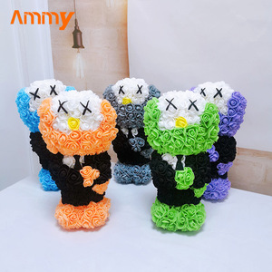 Ammy Factory Direct Fleurs artificielles Rose en mousse PE Ourson en peluche pour l'obtention du diplôme Fête des pères Fête des mères Cadeaux de Noël - Product Image 4