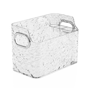 <b>Mirror</b> Cabinet Storage Box Glacier Pattern Open Top Desktop Makeup Organizer Bathroom Cosmetic Holder Small Sundries Rack - Product Image 5