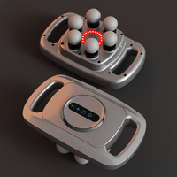 Nouveau pistolet de massage fascia à six têtes, sans fil, rechargeable, multifonctionnel, pour la relaxation musculaire du corps entier