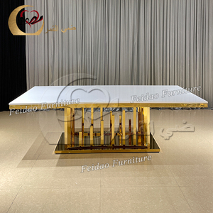 Juego de Comedor Rectangular de Lujo en Acero Inoxidable Dorado Moderno con 8 Sillas para Uso en Hoteles, Muebles para Comedor - Product Image 4