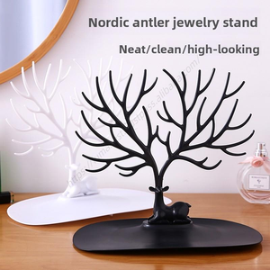 Wholesale Jewelry Rack Antlers Earrings Necklaces Rings <b>Display</b> Bracelet Deer Organizer <b>Cases</b> Stand Tray Tree Gifts for Women - Product Image 1