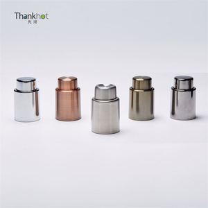 Vacare haute qualité métal galvanisé chromé pompe vide bouchon de vin bouteille liège hermétique joint bière verres accessoires - Product Image 1