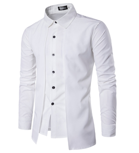 T-shirts pour hommes en coton 100% tricotés à la vente chaude, logo personnalisé, manches longues, respirants, séchage rapide, coupe ajustée, décontractés, service OEM - Product Image 4