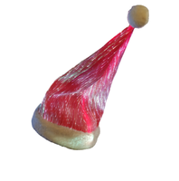 Gorro con Fibra Óptica, Tejido Textil, Recargable por USB, con Colores RGB Cambiables, Regalos Navideños