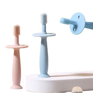 Household 360 Degree <b>Baby</b> Toothbrush Children Cleaning Toothbrush Teether <b>Baby</b> Silicone Toothbrush Oral Care <b>Brush</b> - Product Image 1
