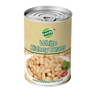 7113 # Großhandel Lebensmittel qualität Recycelbar 425g Leere Blechdose für Lebensmittel Konserven Weiße Kidney bohnen in Dosen