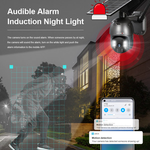 Không Dây 4 Gam WIFI <span class=keywords><strong>GSM</strong></span> Pin Năng Lượng Mặt Trời CCTV <span class=keywords><strong>Camera</strong></span> 2MP 4MP PTZ Zoom PIR Báo Động Powered An Ninh Ngoài Trời Năng Lượng Thấp Năng Lượng Mặt Trời <span class=keywords><strong>Camera</strong></span> 4 Gam - Product Image 4