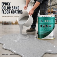 Peinture époxy colorée au sable, texture décorative, imperméable, antidérapante, pour sols et murs en ciment, béton, mortier, scellant à appliquer au pinceau