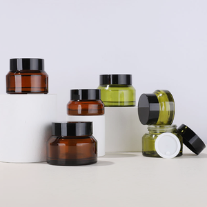 Pot de crème <span class=keywords><strong>en</strong></span> <span class=keywords><strong>verre</strong></span> dépoli de peinture 15g 30g 50g Emballage cosmétique vide pour soins de la peau pour femmes - Product Image 2