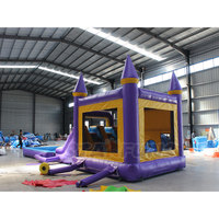 Vente en gros usine : Combo château gonflable aquatique commercial en PVC avec toboggan aquatique et piscine pour location de fêtes estivales