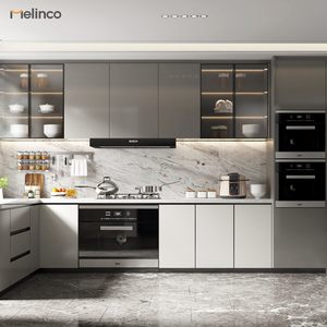 Set di Mobili da <span class=keywords><strong>Cucina</strong></span> Modulari Moderni di Alta Qualità, Materiali Ecologici Ignifughi, <span class=keywords><strong>Cucina</strong></span> Completa Personalizzabile per Villa - Product Image 1