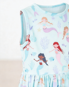 Abito estivo per bambine al ginocchio Happy As a Clam Tank Twirl Dress, abbigliamento estivo per bambini - Product Image 5