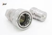 Raccord rapide hydraulique en acier inoxydable 304, filetage G1/4 YBS ISO 7241-1B, femelle/mâle, coupleur de déconnexion