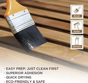 Tự nhiên rõ ràng dầu cọ phấn sơn với độ ẩm UV và bảo vệ chống ăn mòn cho đồ nội thất gỗ chăm sóc - Product Image 6