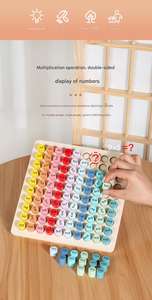 COMMIKI enfants Table colorée jouet éducatif 99 <span class=keywords><strong>tableau</strong></span> mathématique enfants <span class=keywords><strong>tableau</strong></span> d'apprentissage arithmétique pratique table de <span class=keywords><strong>mathématiques</strong></span> pour les étudiants - Product Image 5