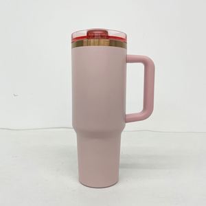 Stainless Steel Copper Plated Flip <b>Tumbler</b> 40oz Wholesale Bulk Flip <b>Straw</b> Leak Proof Copper Plated Underneath 40oz <b>Tumbler</b> - Product Image 2