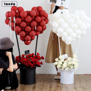 Tondo 3pcs conjunto de Dí<span class=keywords><strong>a</strong></span> de San Valentín Rosa presente Rosa caja de papel de embalaje de papel redondo cajas de flores - Product Image 2