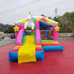 Castillo Hinchable Comercial de Unicornio con Tobogán, Combo de Brincolín y Casa de Rebote, Equipo de Juego - Product Image 1