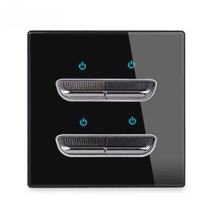 Spostare il pulsante di ripristino. Pannello in Plastica Bianco e Nero 86 con Luci LED Set di Prese Elettriche a Muro UE Serie Completa. - Product Image 5