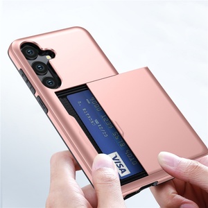 Funda Clásica 2025 para Samsung S25 Edge con Ranuras para Tarjetas, Funda Protectora 2 en 1 de PC y TPU con Ranuras Deslizantes para Tarjetas para Samsung S25 Edge - Product Image 2