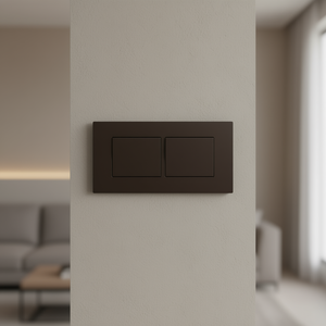 Placa de 4 Vías Color Marrón Oscuro Compatible con Vimar Arke - Product Image 3