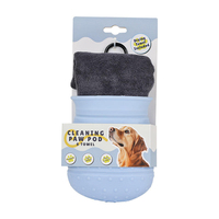 Nettoyeur de pattes pour animaux de compagnie, lave-pattes pour chiots et chats, gobelet de nettoyage des griffes sales avec serviette