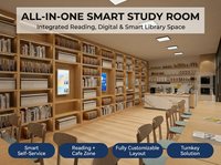 HAUMR Library, RemoteLocker, LibCabinet, Biblioteca de Autoservicio 24/7 sin Personal, Kiosco RFID para Préstamo y Devolución, ODM, Sala de Estudio Inteligente para Bibliotecas