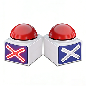 Buzzer de réponse pour tous les scénarios avec synchronisation sonore et lumineuse, enregistrement 5s, portable de bureau pour jeu de questions, événements scolaires et fêtes - Product Image 2