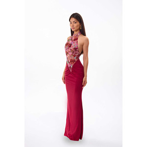 Robe de soirée à sequins et bretelles halter - Product Image 6