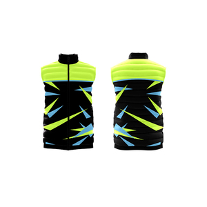 Revirement rapide hiver coupe-vent Sublimation imprimé gilet en gros personnalisé fermeture éclair Patchwork conception extérieur gilet - Product Image 1