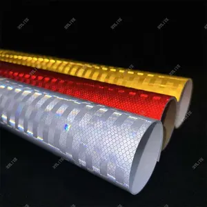 Safety Road Sign Digital Printing Adhesive HIP Grade Honeycomb Acrylic Retro Reflecting Sheet Vinyl Reflective Roll Kiwalite