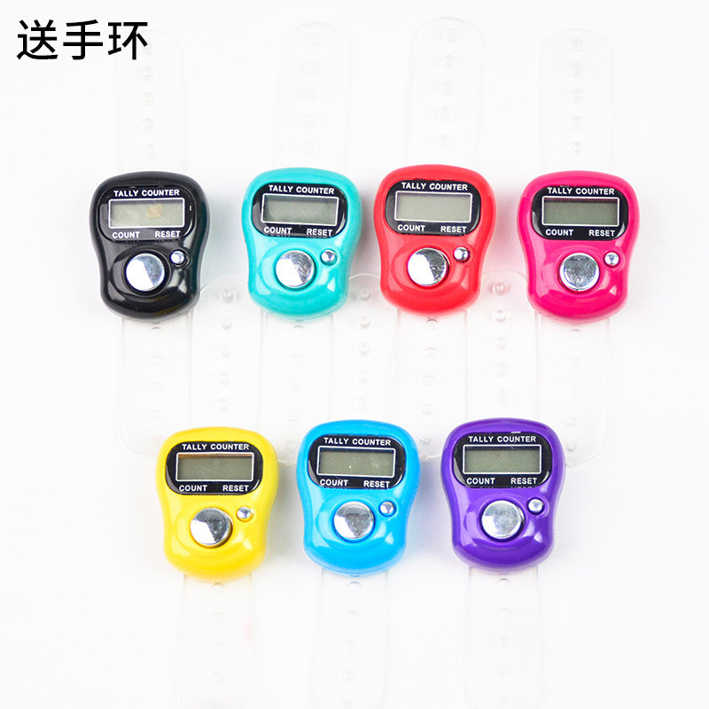 Contador de dedos sin función que brilla en la oscuridad